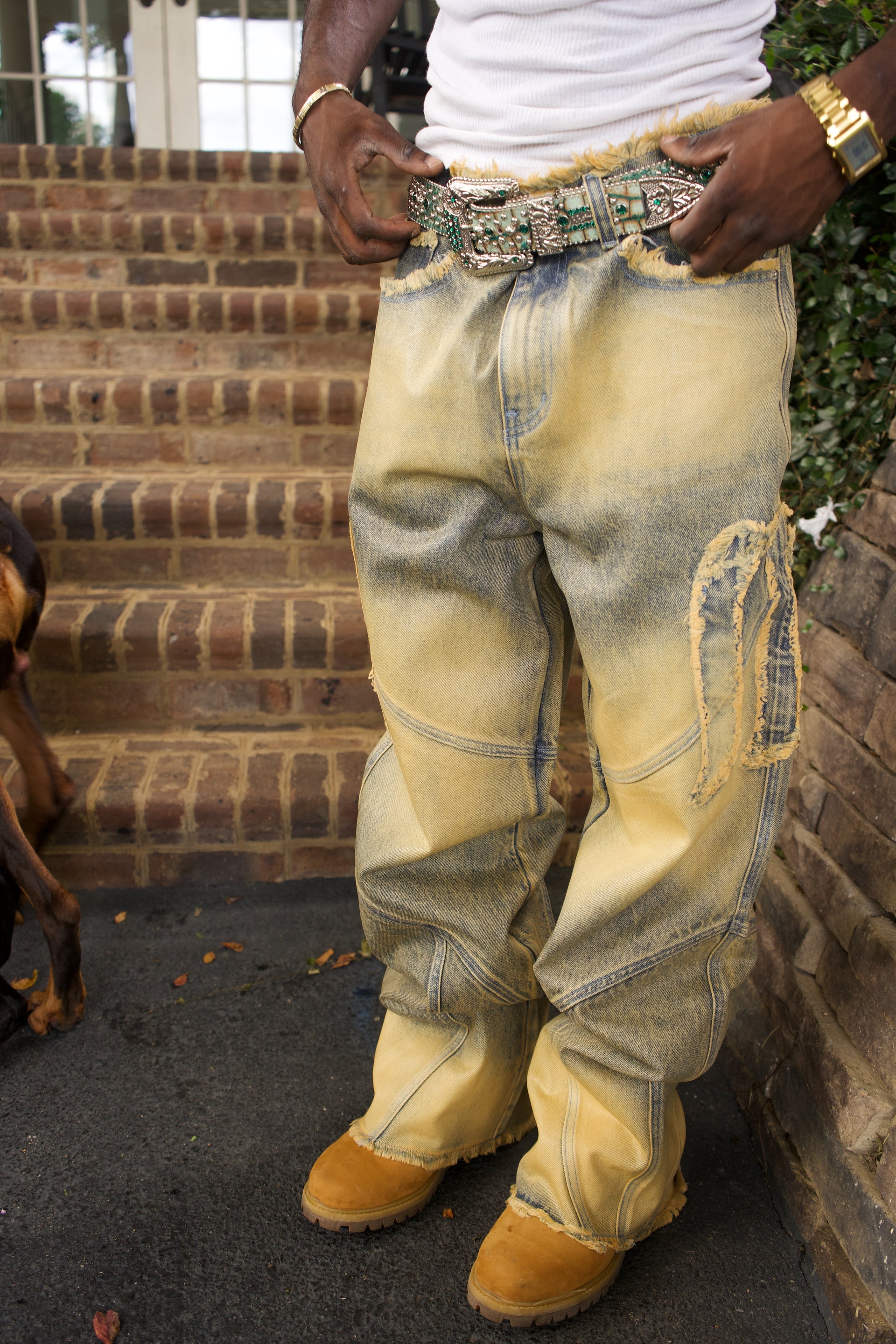 001 WAXED DENIM